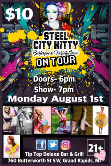 The Steel City Kitty Burlesque And Variety Show In Grand Rapids Mi